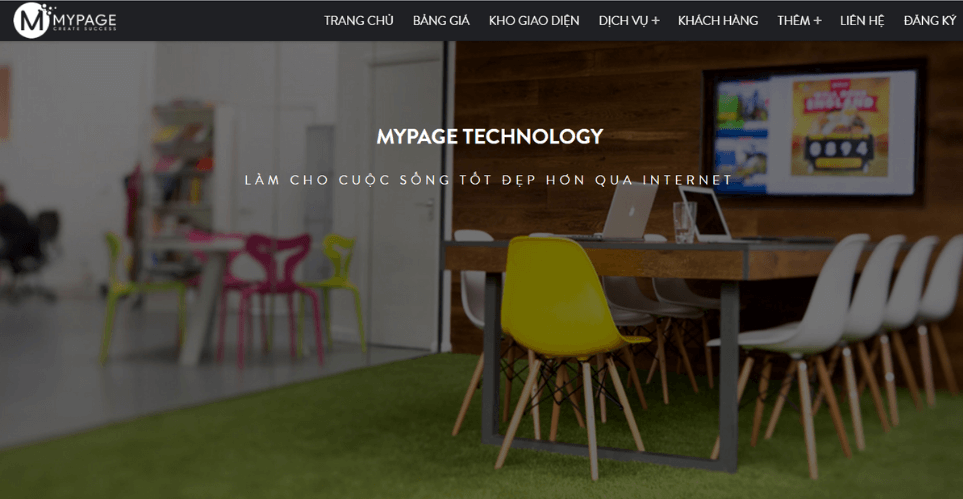 Thiết kế web du lịch giá rẻ Mypage