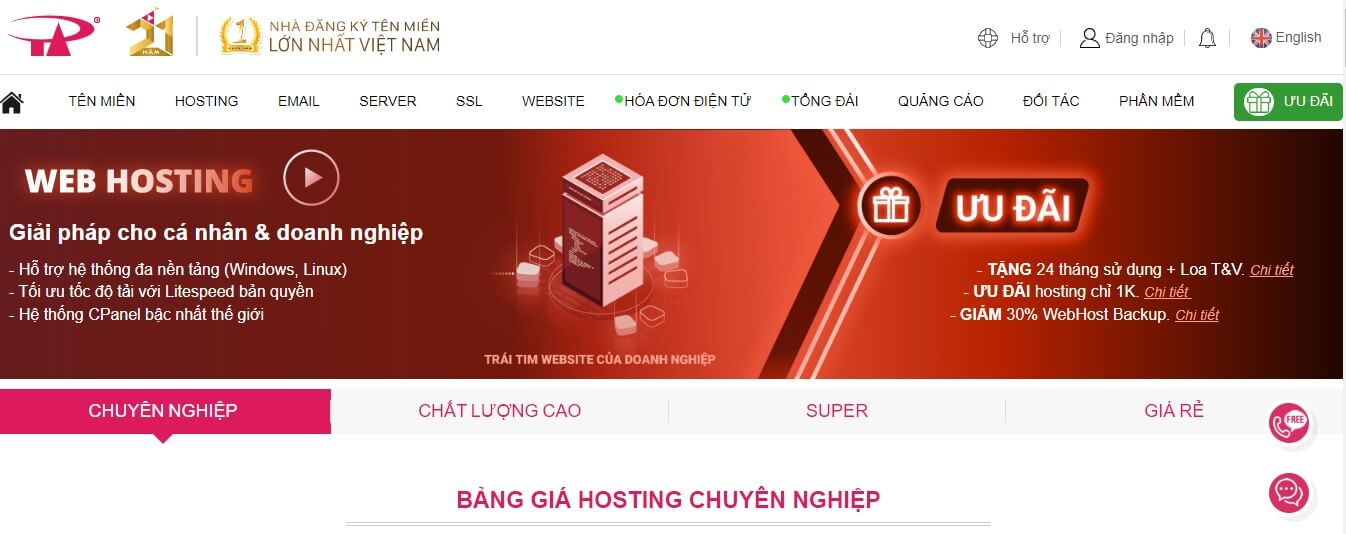 mua hosting tại công ty nào uy tín