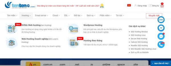 nhà cung cấp hosting uy tín