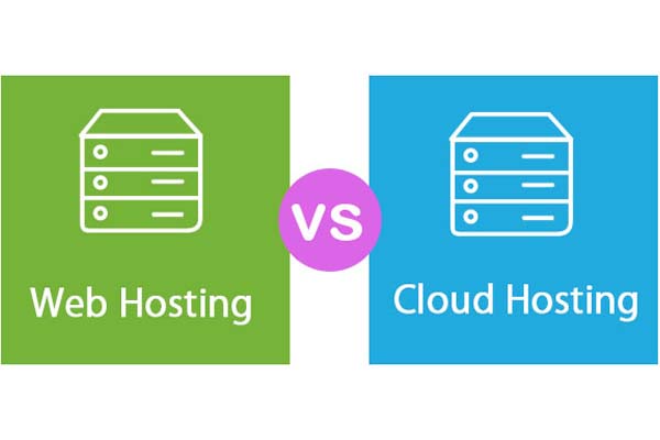 so sánh cloud hosting và web hosting