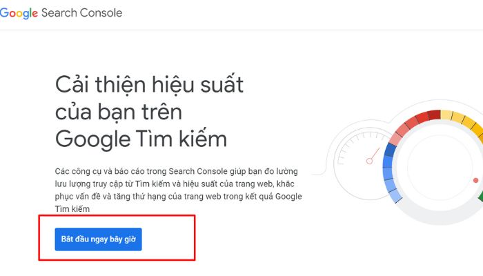 Đăng nhập Google Search Console