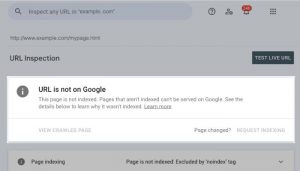 Kiểm tra URL index google