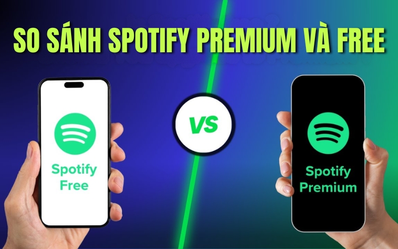 so sánh Spotify Premium và Spotify Free