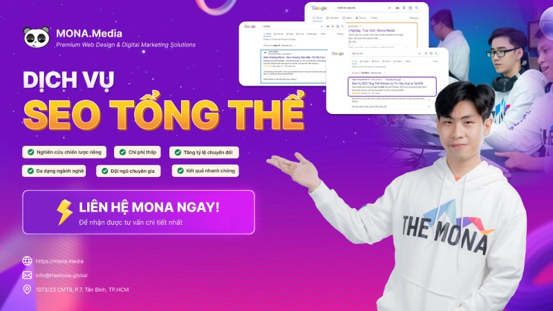 dịch vụ seo tổng thể của mona media