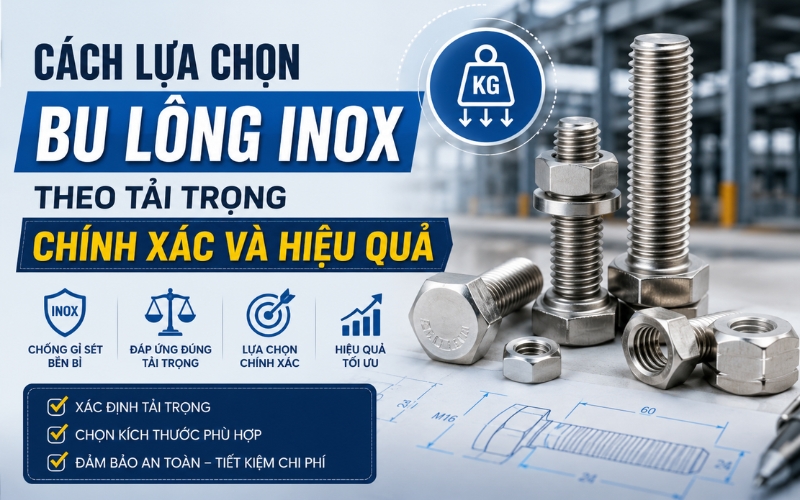 cách lựa chọn bu lông inox theo tải trọng